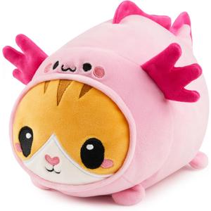 JOYIN Axolotl Plush Toy, Kawaii Axolotl Cat Plush Toy, 11" Soft Plushie, Cute Stuffed Animal Pillow for Kids and Adults, Birthday Gift for Boys and Girls
