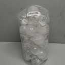 30ct Christmas Ball Ornaments-60mm/2.36" Shatterproof Clear Plastic Xmas Balls Baubles Set with Stuffed Delicate Sparkling, Hanging Christmas Tree Decorations(White)