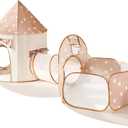 Tiny Land Kids Play Tent with Tunnel, Pop Up Play Tent with Ball Pits for Toddlers, Baby Tent with Carry Bag, Toddler Tents Indoor