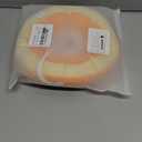 ANWA Adjustable Cat Cone Collar Soft, Cute Cat Donut Collar After Surgery, Kitten Recovery Cones to Stop Licking (Medium, Orange)