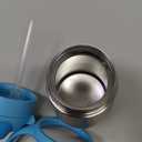 Munchkin Cool Cat Sippy Cup with Straw for Toddlers, Stainless Steel Straw Cup, 8 Ounce, Blue