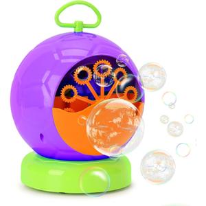 Fansteck Bubble Machine for Kids, Automatic Bubble Maker, Durable and Portable Automatic 3000+ Bubble Machine for Christmas, Parties, Suitable for Indoor and Outdoor | Purple