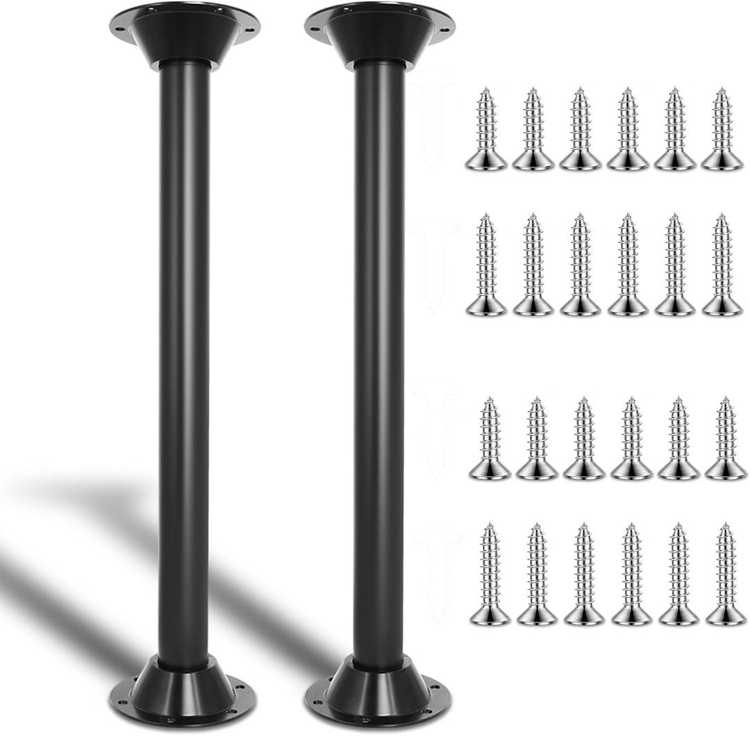 Podoy - RV Table Legs with Base Mount Rust-Resistant RV Table Base Mount Kit, Stable RV Tables Support Legs for Camper2pc, 29 inch
