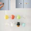 Cute Mini Ceramic Vase Magnets for Fridge, Mini Magnet Vases for Flowers, Tiny 3D Plant Vase for Fridge, Kitchen, Locker, Office Decoration(8PCS, Without Plants)