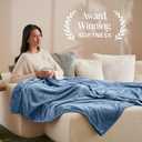 Bare Home Fleece Blanket - Twin/Twin Extra Long - Ultra-Soft Lightweight for Bed, Sofa, and Couch - Luxury Microplush - Cozy Warm Blanket (Twin/Twin XL, Coronet Blue)