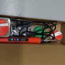 Soldering Iron Kit, 100W LED Digital Solder Gun kits with Ceramic Heater, Adjustable Temperature Welding Tools with Tips, Wick Braid, Stand, Solders Wire, Sponge, Flux Paste, Red