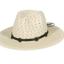 GEMVIE New Summer Hat Panama Hats Hollow Out Straw Hat For Men Women Leather Ribbon Large Brim Sun Beach Hat Jazz Cap Fedora (7-7 1/4, Beige A)