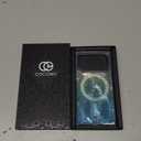 Cocomii Rectangle Case for iPhone 17 Pro, Compatible with MagSafe, Turquoise Real Mother of Pearl