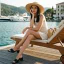 MIRAAZZURRA Heel Mules for Woman Square Open Toe Chunky Block Short Low Heel Slip on Heeled Sandals Casual Comfort Party Shoes (Black) 7