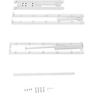 Mczan Full 14 Heavy Duty Steel Slat Platform Bed Frame with Storage Space Under Frame, No Box Spring Required, White