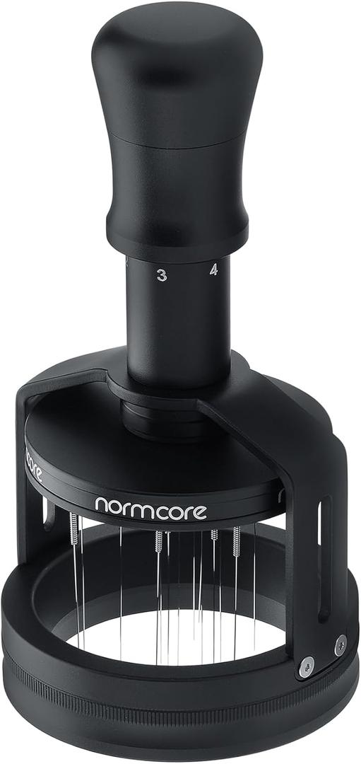 Normcore 58mm Concentric Needle Distributor Tool V3, Espresso WDT Tool with Magnetic Base, Adjustable Depth Coffee Stirrer, Distribution Tool for Baristas