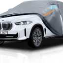 Waterproof BMW X3(2003-2026) Car Cover with Breathable Vents, [2026 Upgrade] Premium Covers with Cotton Liner and Zipper Door, Sun Rain Snow Dust Uv Protection (Gift with Towel)