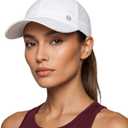 TOP-EX Cooling High Ponytail Everyday Sports Hat for Women, Breathable Comfort Fit for Running Golf Walking, UPF 50+ Foldable (White, M)