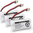 Kruta BT162342 BT262342 2.4v 800mah Cordless Phone Batteries Compatible with BT183342 BT283342 BT166342 BT266342 VTech CS6114 CS6419 CS6719 at&T EL52300 CL80111 Handset Telephone (Pack of 3)
