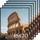 QUTREY 16x20 Poster Frames 6 Packs, Black 16x20 Frames for Wall Mounting, Display 16 x 20 Posters, Photos & Art Prints Vertically or Horizontally