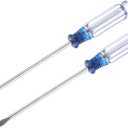 uxcell Mini Slotted Screwdriver, 3.0mm Flat Head 127mm Length for Small Appliances Repair, 2 Pcs