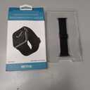 WITHit Designer Band Compatible with Apple Watch, Secure, Adjustable, Apple Watch Replacement Band, Fits Most Wrists (42mm (Series 10) & 38/40/41mm, Black - Elastic Woven Nylon)