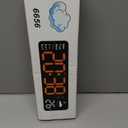 Digital Wall Clock, Digital Clock Large Display with Remote Control, Corded LED Alarm Clocks with Date, Week, Temp, Humidity, Auto DST, Countdown, for Living Room Bedroom Classroom Office (Green)