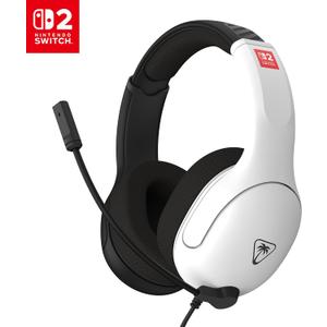 Turtle Beach Airlite Fit Wired Gaming Headset Officially Licensed for Nintendo Switch 2, Nintendo Switch, Durable, Lightweight, Black and White