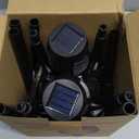 IkeeRuic Solar Lights Outdoor, Solar Torch Light with Flickering Flame for Halloween Decor, Solar Garden Lights, Waterproof Outdoor Lighting, Flame Torches for Outside Patio Pathway Yard Decorations (6Pack, Orange)