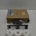 CANMEIJIA 3-Light Bathroom Vanity Light Fixtures, Matte Black Vanity Wall Scones Lighting for Bedroom Living Room, Modern Vanity Lights with Milky White Glass Shades, E26 Socket, Bulbs Not Included