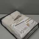 Extra Long 112 Inches High Ceiling Linen Blend Curtains 2 Panels Set for Dining Room, Memory Trained Pinch Pleated textured sheer Viral Drapes Bedroom Large Window Curtain 9-1/3FT Length Hook Back Tab