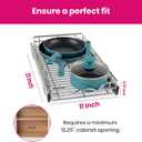 HOLDN’ STORAGE Pull Out Cabinet Organizer, Heavy Duty Caddy -11”W x 21”D - Requires At Least 12-1/4” Cabinet Opening, Steel Metal Cabinet Drawers Slide Out, Chrome