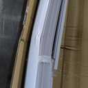 Cordless Vinyl Mini L Blinds 20" W x 48" H, 1" Slat White Horizontal Windows L Blind for Door, Shades, Camper, Light Filtering, Interiors, Arrive 1/2 Inch Narrower Indoor