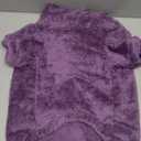 Fuzzy Dog Sweaters for Large Dogs Pet Hoodie Clothes Warm Soft Pet Coats Hooded Sweatshirt Dog Sweaters for Extra Large Dogs(Purple-XL)