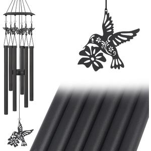 Hummingbird Wind Chimes for Outside,Sympathy Garden Decor Gifts for Women Mom and Grandma,Christmas Windchime in Loving Memory Outdoor Decoration for Yard, Patio, Porch, Lawn