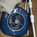 Rechargeable Pool Leaf Vacuum, 83GPM Powerful Suction Cordless Pool Skimmer for Inground & Above Ground Pools with 6.6Gal Leaf Catcher Bag and Telescopic Pole for Heavy Debris Areas