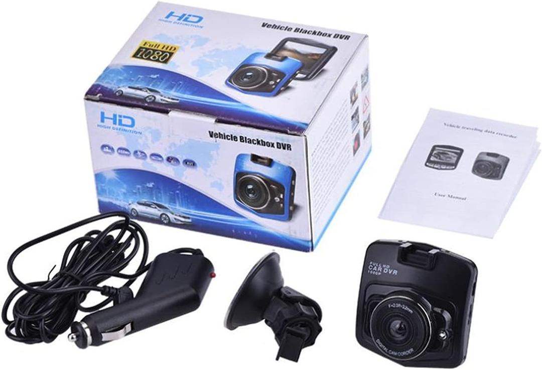 High-Definition 1080P Dashcam Driving APP Compatible Ultra-Thin Recorder Anti-Shake Car(Black,None)