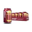 Poppi Sparkling Prebiotic Soda Beverage with Apple Cider Vinegar, Seltzer Water and Fruit Juice, Root Beer Flavor, 12 Fl Oz, Pack of 12, (EXP 02/07/27)