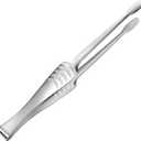 10.8" Stainless Steel Kitchen Tongs Serving Tong for Cooking Metal Food Tong with Non-Slip Comfort Grip Korean and Japanese BBQ Tongs for Serving Food Salad Camping Barbecue