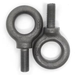 Lifting Shoulder Eye Bolt 5/ 8"-11 X 1-1/ 4" 2 Pcs, Industrial Grade Heavy Duty Forged Steel for Truck Tractor Bucket Use As Towing&Pulling Point