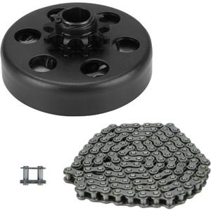 Youxmoto Centrifugal Go Kart Clutch 3/4 Bore 10 Tooth with #420 Chain (96 links), Works 2-6.5hp, 2300±300 RPM, Compatible With#40 41 Chain, for Lifan 196cc, for Honda GX160/GX200, 3/4" Shaft (19.05mm)