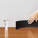 Duzzy Flexible Baseboard Trim, 4.3 Inch(H) x 20 Feet(L) Peel and Stick Vinyl Baseboard Molding Trim, Self-Adhesive Wall Base Cove Base