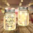 Kenon Mason Jar Night Light Gift for Daughter, Mothers Day Gifts for Daughter from Mom Dad, Home Decoration Lights, Personalized Night Light Birthday Graduation Christmas Gift for Daughter