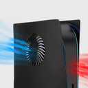 Digital Edition Face Plate Cover Shell with Cooling Vents for PS5 Console Faceplates, Accessories Compatible with PlayStation 5 Protective Replacement Panels (Black)
