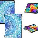 Tri-Fold Case Compatible with Samsung Galaxy Tab S 10.5 inch Tablet - SM T800&T801&T805&T807 (2014 Released), Includes a Screen Protector - Premium PU Leather Tri-Fold Cover with Auto Sleep/Wake