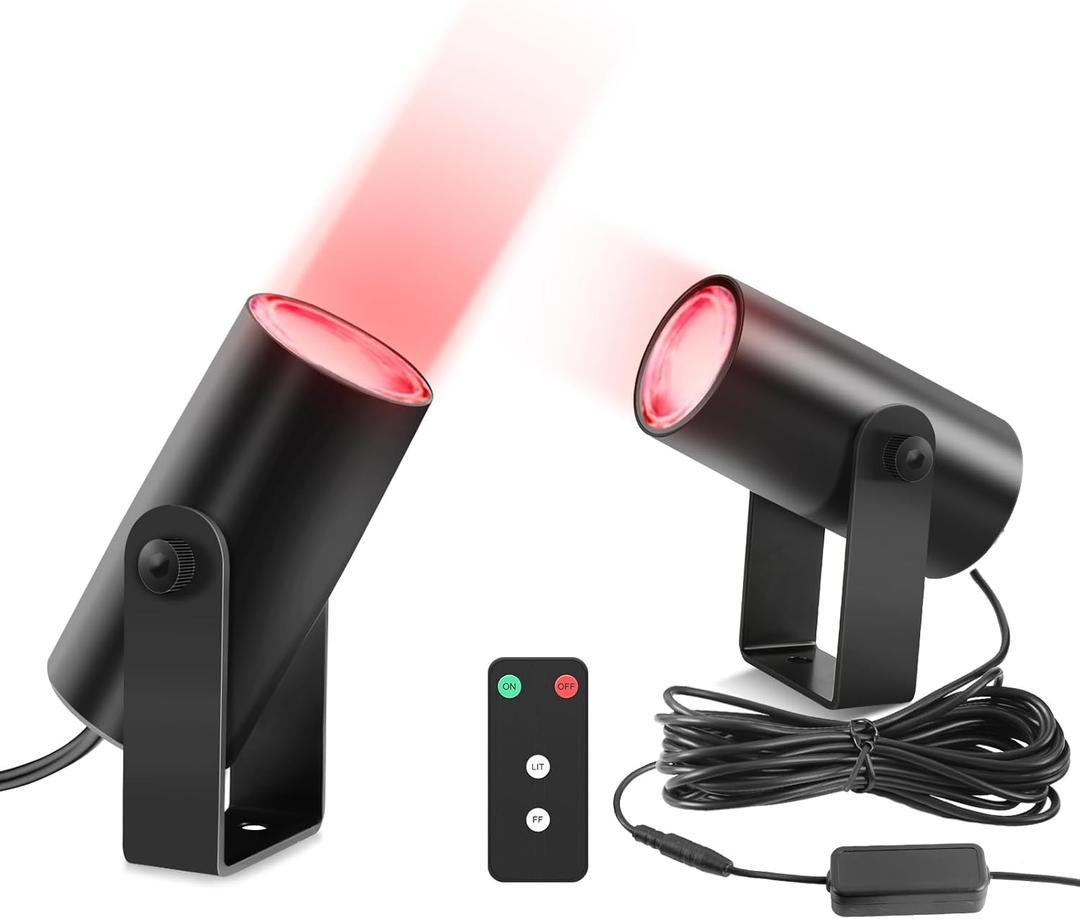 Whipless Whip Lights for Side by Side 2 PCS LED Whip Light Spot Beam Pod Lights Red LED Pods for ATV UTV Can am 1000XP Golf Cart Truck 4x4 Boat Polaris RZR SXS Offroad