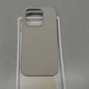 GONEZ Magnetic for iPhone 15 Pro Case, [Compatible with MagSafe] Anti-Scratch Microfiber Lining & Screen Protector, Shockproof Slim Phone Silicone Cover 6.1 inch, Stone