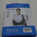 Velpeau Arm Sling Shoulder Immobilizer for Women and Men, fit Left or Right Arm - Rotator Cuff Support Brace - Medical Sling for Shoulder, Clavicle, Elbow Injury (Comfort type, Large: Bust 33.5-41)