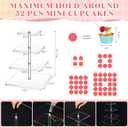 Ripeng 11 Pack Dessert Table Display Set Risers Display Stands, 3 Pcs Buffet Risers, 4 Tier Dessert Stands, 2 Serving Trays, 3 Mini Signs and 2 Serving Tongs for Christmas Birthday Party