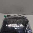 Hihawk Men's 3 Piece Suit with Stretch Fabric, Solid Slim Fit One Button Suit Blazer Set, Jacket Vest Pants with Tie. Black 3X-Large