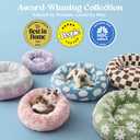 LE SURE Shown on TV Jacquard Donut Dog Beds Large Sized Dog,Green 36x36x8in