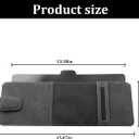 Car Sun Visor Extender Organizer, Visor Sun Blocker Extension with Magnetic Sunglasses Holder & Ticket Pouch, Multifunctional Auto Sunshade Storage Holder, Universal for Vehicles (Dark Gray)
