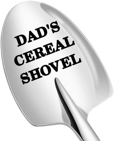 Pack of 2, Dad Gifts Christmas Gifts for Dad from Daughter Kids - Personalized Gifts for Dad Who Wants Nothing - Stocking Stuffers for Mens Gifts Ideas Birthday Father's Day Gift Dad's Cereal Shovel