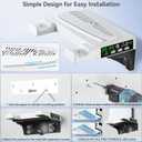 PS5/Slim/Pro Wall Mount Kit with Cooling Fan & Charging Station, PS5 Shelf Floating Mount for All PlayStation 5/Slim/Pro Disc & Digital Console, PS 5 Wall Bracket Behind TV, PS Five Pro Accessories
