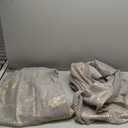 TERLYTEX Metallic Grey Sheer Curtains, Gold Foil Sparkle Glitter Curtains 96 Inch Length for Living Room, Rod Pocket Privacy Window Sheer Curtains, 52 x 96 Inch, 2 Panels, Gold Grey